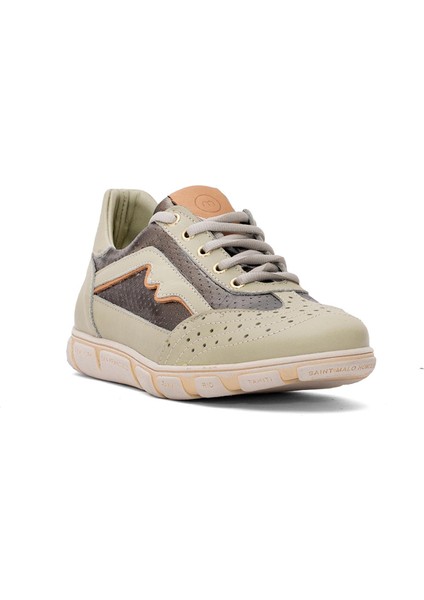 D25ya-3225 Kadın Deri Casual Ayakkabı Yeşil fiyatları