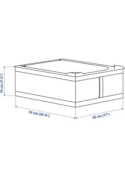Ikea Skubb Hurç Koyu Gri 43X53X19 cm indirimleri