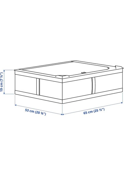 Ikea Skubb Hurç Koyu Gri 65X53X19 cm indirimleri