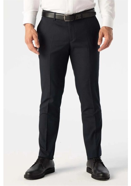 Avasar Erkek Siyah Regular Fit Kumaş PANTOLON-7223