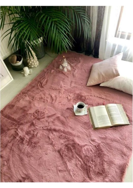 Peluş Halı Soft Gül Kurusu