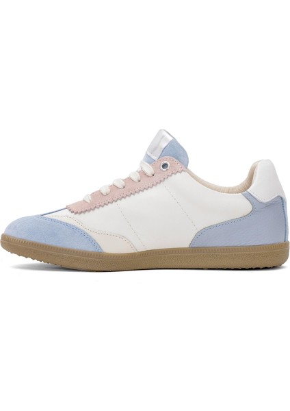 D25ya-550 Kadın Deri Klasik Sneaker Mavi
