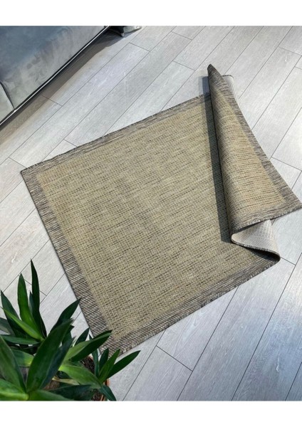 Sisal Bordürlü Jut Hasır Halı 9513