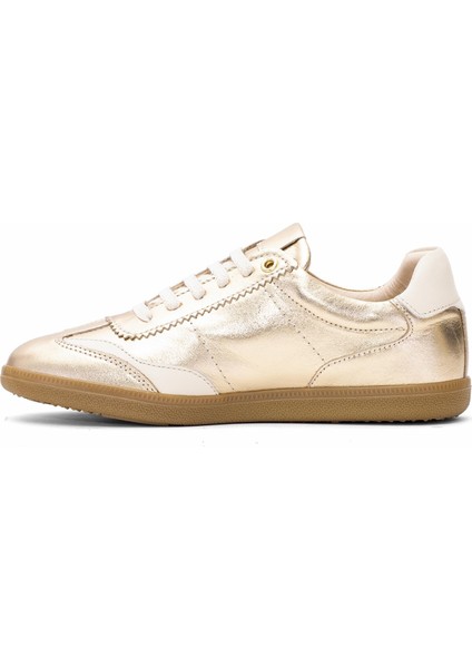 D25ya-550 Kadın Deri Klasik Sneaker Altın modelleri
