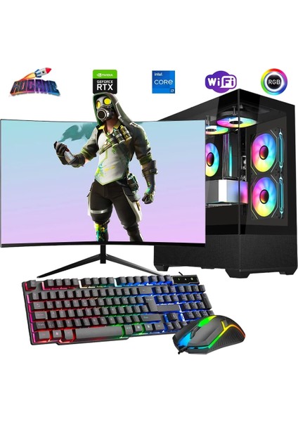 I7 14700F 16GB Ddr4 1tb M2 12GB RTX3060 27" 165Hz Monitörlü Oyun Bilgisayarı