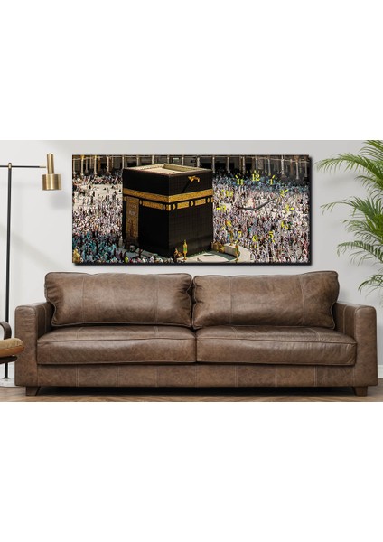 Yatay Yandan Saatli Dini Temalı Cam Tablo YSYD030 modelleri