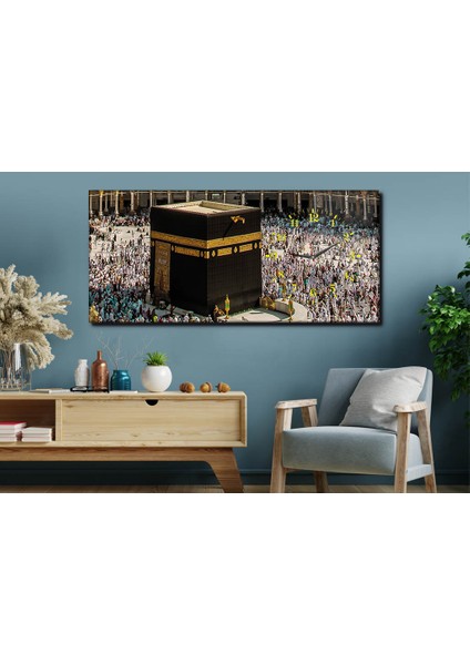 Yatay Yandan Saatli Dini Temalı Cam Tablo YSYD030 fırsatları