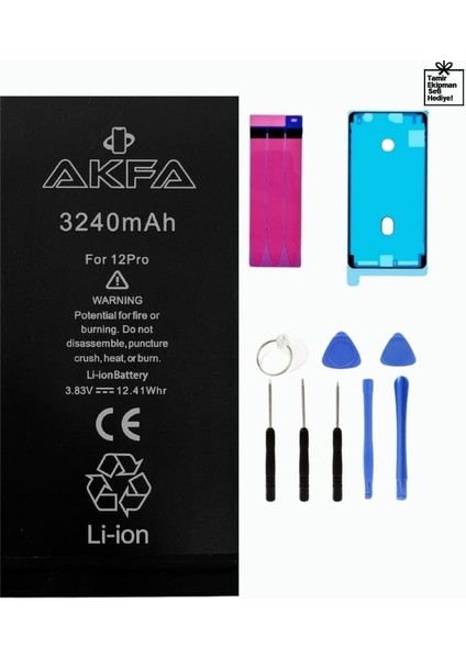Apple iPhone 12 Pro Premium Telefon Batarya
