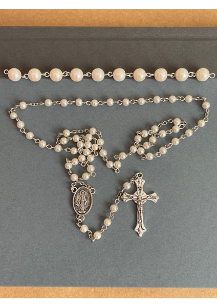 4mm Sedef Kaplama Katolik Hristiyan Rosary Tesbih