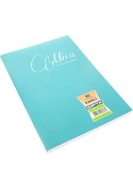 Gıpta Mica 80 Yaprak Pp A4 Kareli Defter - 2 Adet