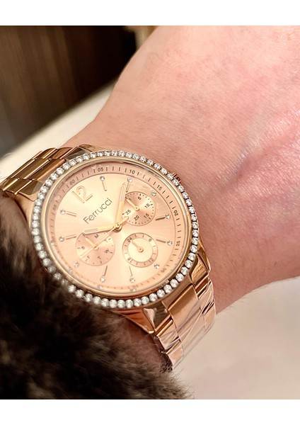 Rose Çelik Spor Model Kadın Kol SAAT+%100 Çelik Takı Hediye Set modelleri