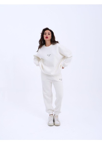 7237 Eşofman Takım-Ekru
