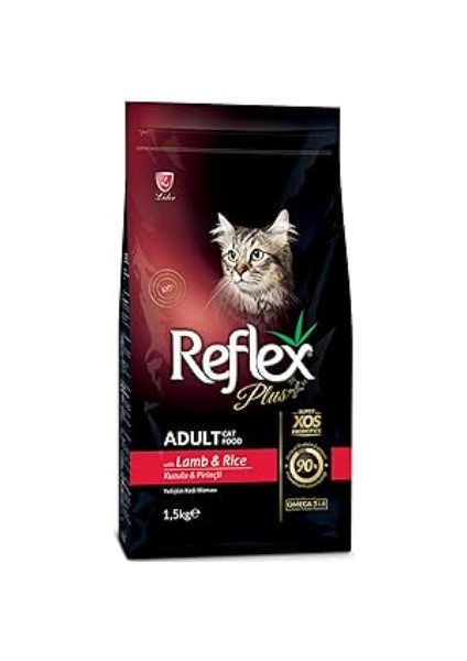 Reflexplus Kuzulu-Pirinçli Yetişkin Kedi Maması 500GR