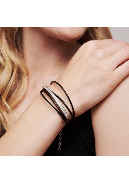 Kristal Taşlı Çok Sıralı Deri Manyetik Bileklik fiyatları
