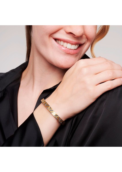 Grafik Desenli İki Tonlu Esnek Manyetik Bileklik fiyatları