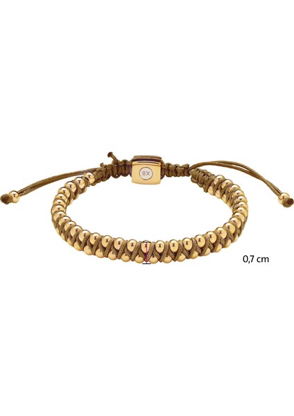 Altın Renkli Küreli Ayarlanabilir Kahverengi Manyetik Bileklik fiyatları