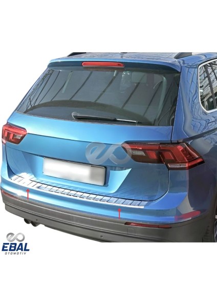 VW Tiguan Arka Tampon Üstü Koruma 2016 ve üzeri Paslanmaz Çelik