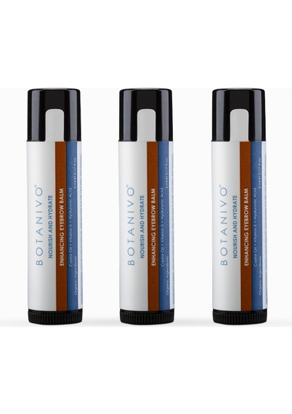 Kaş Zenginleştirici & Besleyici Balm | Güçlü, Canlı, Dolgun Kaşlar 3x5 ml Stick