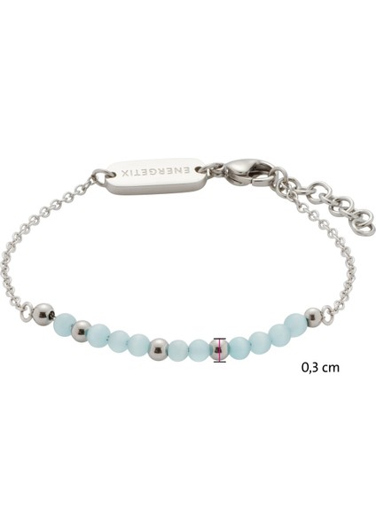 Parlatılmış Paslanmaz Çelik ve Cam Boncuklu Narin Manyetik Bileklik modelleri