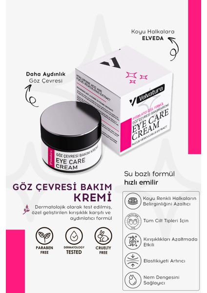 Göz Çevresi Bakım Kremi Canlandırıcı, Aydınlatıcı ve Onarıcı