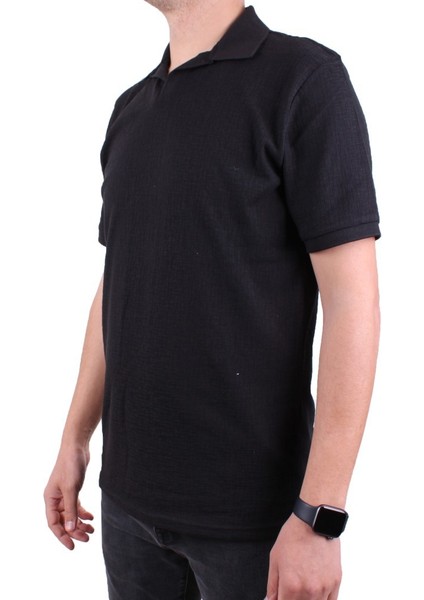 Twister 2288 Siyah Günlük Kısa Kol Normal Kesim Pamuklu Polo Yaka Erkek Tişört modelleri