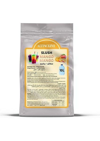 Ice Slush Karlı Buzlu Karlama Tozu | Mango 1.250 gr - 10 L