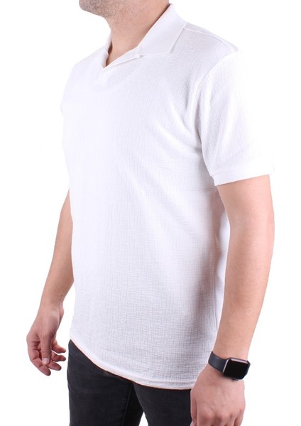 Twister 2288 Ekru Günlük Kısa Kol Normal Kesim Pamuklu Polo Yaka Erkek Tişört modelleri