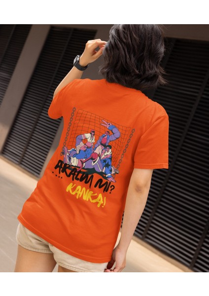 Unisex Grafik Anime Akalım Mı Kanka Baskılı Tshirt