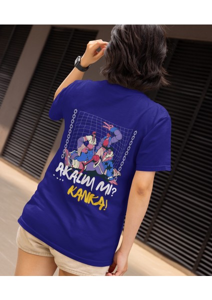 Unisex Grafik Anime Akalım Mı Kanka Baskılı Tshirt