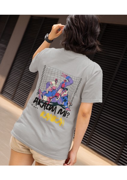Unisex Grafik Anime Akalım Mı Kanka Baskılı Tshirt