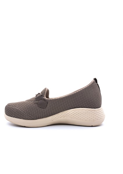 Krakers K5034 Anatomik Taban Bağcıksız Kadın Vizon Bej Tekstil Spor Ayakkabı fiyatları