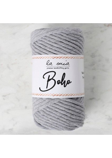 Boho Gri Büküm Makrome ipi - L031 - 33986