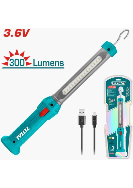 Total Şarjlı Askılı Mıknatıslı LED Lamba Çalışma Işığı