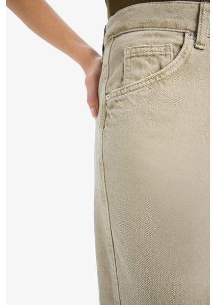 Afra x Defacto Coool Baggy Fit Kışlık Gabardin Pantolon Yıkamalı Normal Bel E4307AX25SP