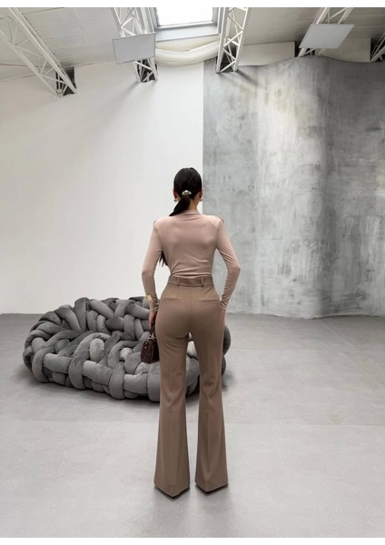 230 gr Poly Viscose Full Lycra Ispanyol Paça Pantolon