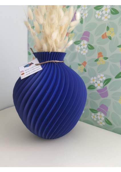 "Spiral Formlu Modern Vazo – 3D Tasarım | Minimal Dekor Parçası"