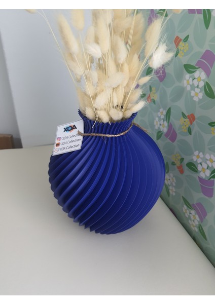 "Spiral Formlu Modern Vazo – 3D Tasarım | Minimal Dekor Parçası"
