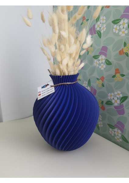 "Spiral Formlu Modern Vazo – 3D Tasarım | Minimal Dekor Parçası"