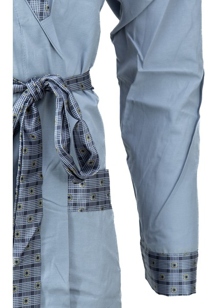 Erkek Şık Klasik Model Röpteşambır Premium Poplin Kumaş Faysal Model Cepli Rob Beli Kuşaklı modelleri