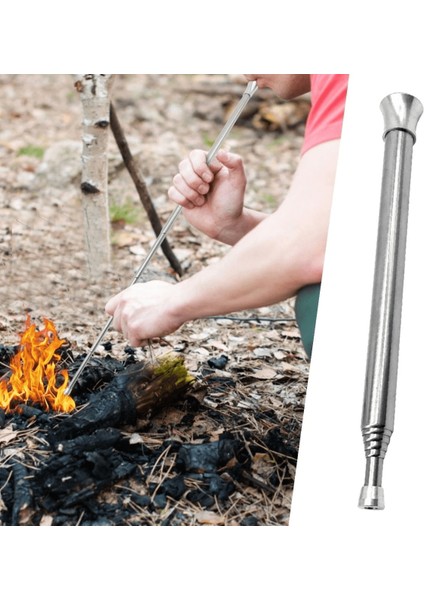 Teleskopik Ateş Başlatıcı Outdoor Üfleme Borusu 63 cm ( Lisinya )