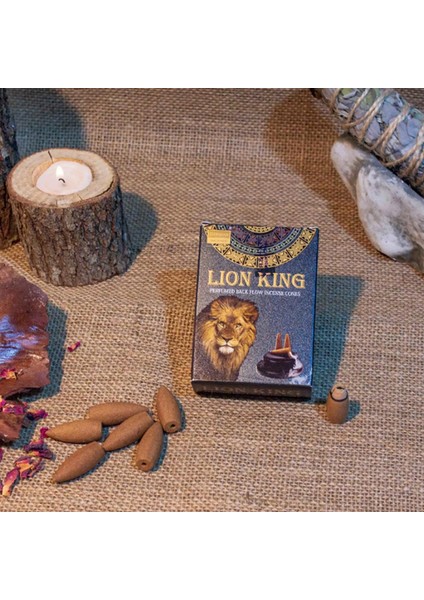 Lion King Kokulu Geri Akış Cones Tütsü