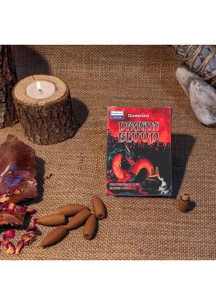 Dragon Blood Kokulu Geri Akış Cones Tütsü