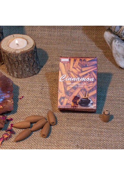 Cinnamon Kokulu Geri Akış Cones Tütsü