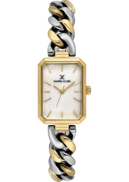Danıel Kleın DKE.1.10807-6 Altın Kaplama Dikdörtgen Kadın Kol Saati