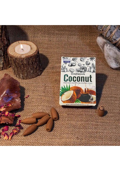Coconut Kokulu Geri Akış Cones Tütsü