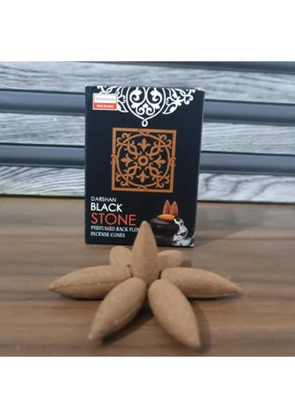 Black Stone Kokulu Geri Akış Cones Tütsü