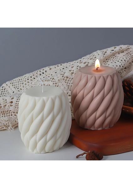 Büyük Örgülü Model Doğal Vegan Soya Mumu -900GR 1 Adet modelleri