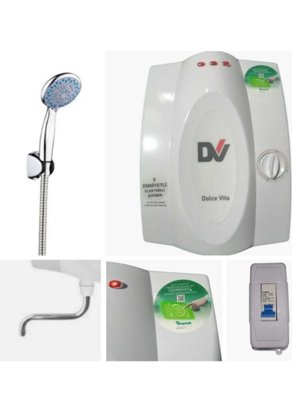 Dolce Vita MT8000 Banyo ve Mutfak Uyumlu Şofben