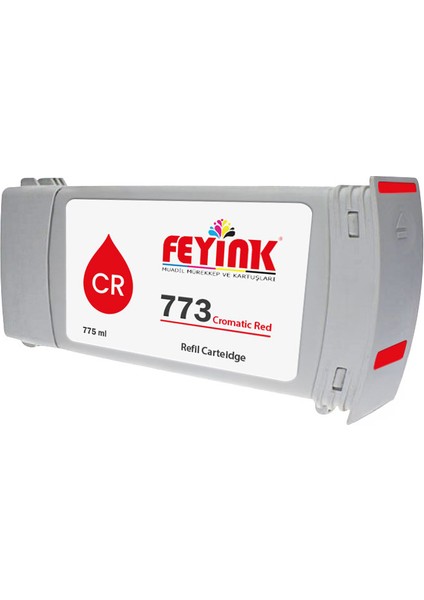 ® Hp 773 Cromatic Red (Cr) Feyink Muadil Kartuş 775ML Designjet