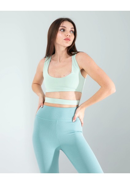 Mint Önü Kurdeleli Askılı Dalgıç Crop